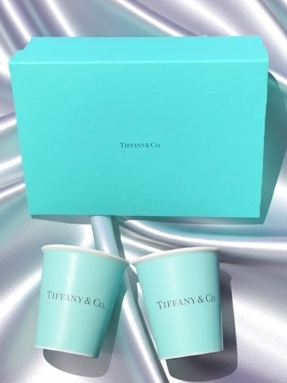 Tiffany & Co Bone In China Coffee Cups - New In Box
